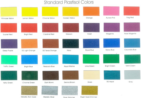 ink colors chart